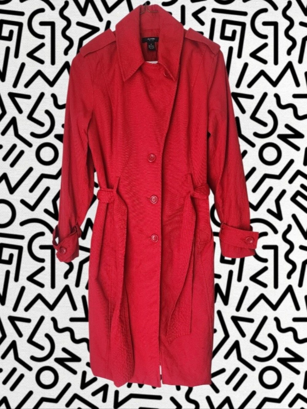 Womens Classic Red Trench Coat